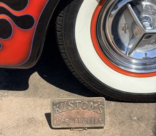 Kustoms Los Angeles Rare Brass Car Club Plaque Collectable Barris Hirohata