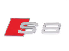 AUDI S8 CHROME LETTERING EMBLEM REAR BOOT TRUNK BADGE