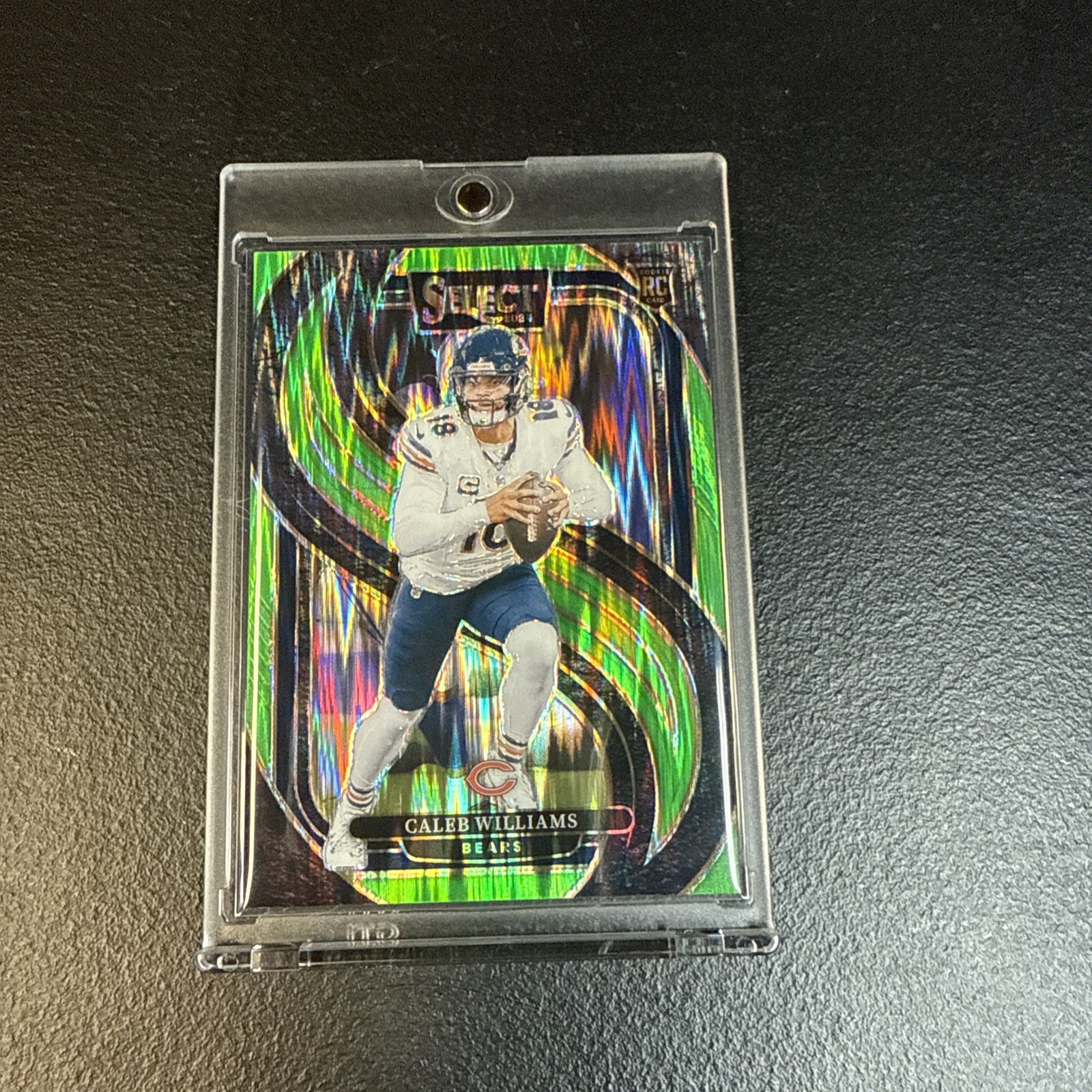 2024 Panini Select Caleb Williams RC #114 Premier Level Neon Green Prizm143/499