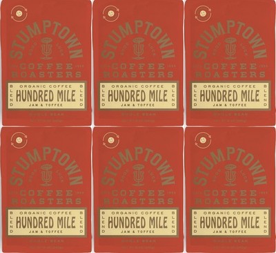 Stumptown Hundred Mile Whole Bean Coffee, 12oz, CASE OF 6 BAGS, DEC/2026