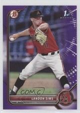 2022 Bowman Draft Purple 6/250 Landon Sims #BD-72 16xg