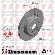 Zimmermann Scheibenbremse 26189964 hinten rechts 34206883980 34207915320