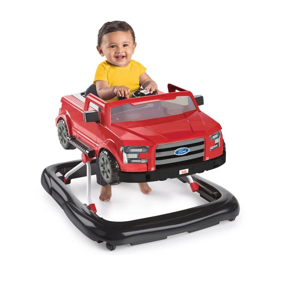 Bright Starts Ford F-150 4 in 1 Ways to Play Baby Activity Walker Rapid Red - image 2 of 4