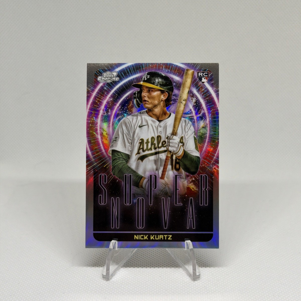 Nick Kurtz 2025 Topps Cosmic Chrome Supernova SSP Rookie Athletics