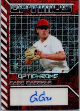 2025 Leaf Gabe Gaeckle Optichrome Baseball Red Auto /2
