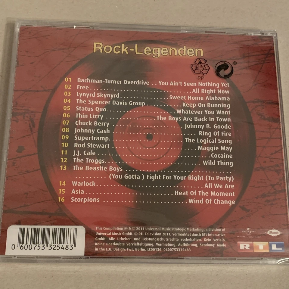 CD DIE ULTIMATIVE CHARTSHOW - Rock Legenden 16 Songs - Neu - ungeöffnet - Bild 2 von 2