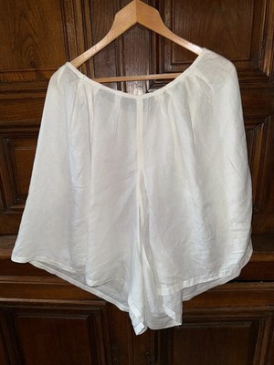 Antique split panties in pure cotton thread, Art Deco era (C9)
