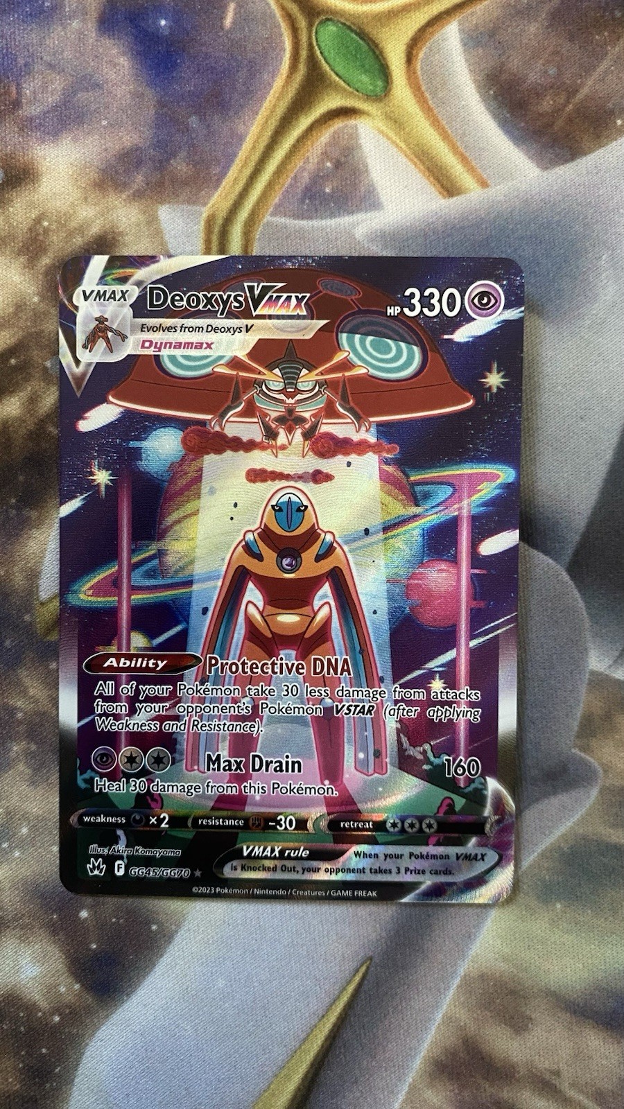 Pokémon Deoxys VMAX Ultra Rare TCG Card Crown Zenith: Galarian Gallery GG45/GG70