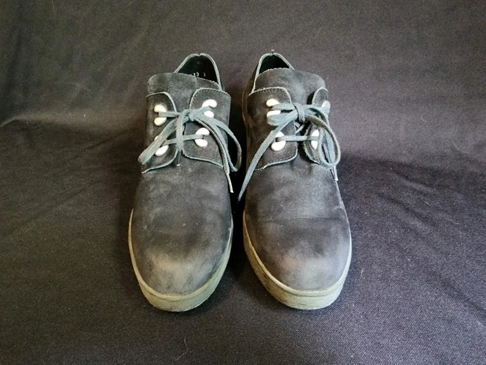 Arche France 女式黑色麂皮绒磨砂系带鞋 40 码  — 第 2/4 张图片