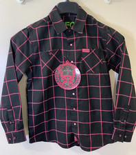 Dixxon Flannel DFC Youth Division "Hope" Pearl Snap Long Slv Shirt Sz M - NEW