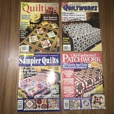 Quilting Magazines Assortment Lot of 4 Instructions, Guides, Lots of Patterns 