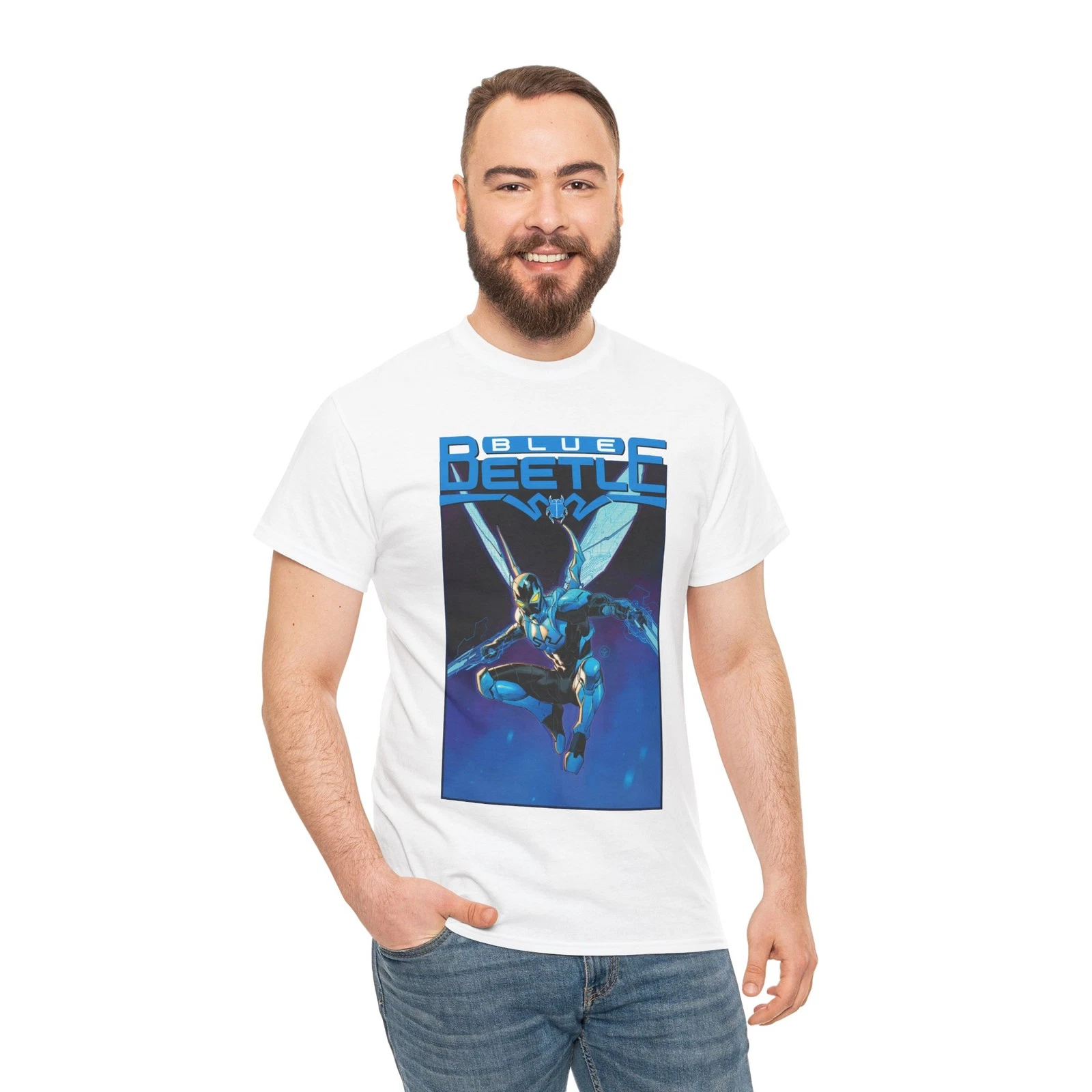 Blue Beetle T-Shirt - Dan Mora Art - Jaime Reyes - DC Comics