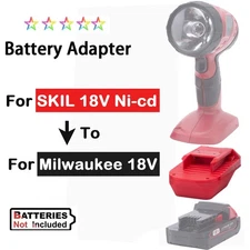 Battery Adapter For Milwaukee 18V Li-ion Battery For SKIL 18V NiCad Power Tools