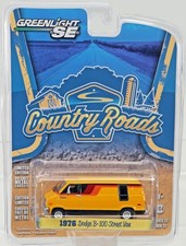 GreenLight 1976 Dodge B-100 Street Van Country Roads - 29800 NRFP Yellow 1:64