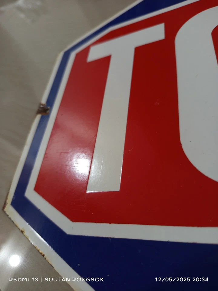 Vintage Design TOYODA/TOYOTA old Dealer advertising Workshop Sign no Porcelain - Image 4 of 4