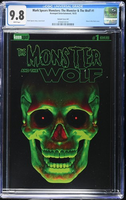#ad #ad Mark Spears Monsters: The Monster amp; The Wolf 1 CGC 9.8 Glow in Dark Variant A67 $199.99