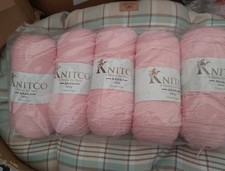 1000g Knitco Premium Style Gorgeous Pink Aran Wool 5 x 200g Balls - SALE 