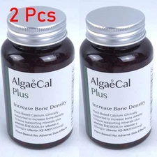 2 Pack AlgaeCal Plus Veggie Capsules Dietary Supplement Algae Cal