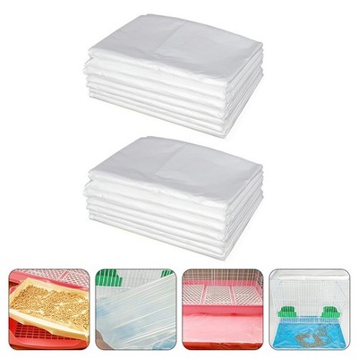 100 Pcs Kleiner Kaninchenkäfig-film Käfigzubehör Meerschweinchen -Liner