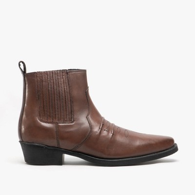Woodland Nebraska Herren Leder Zum Überziehen Atmungsaktiv Cowboy & Western Stiefel