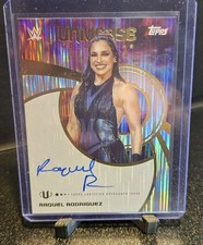 RAQUEL RODRIGUEZ 💥 2025 Topps WWE Universe FLARE Auto Raw ON CARD 