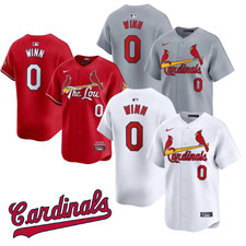 Cardinals Masyn 0 Winn Red/White/Gray Men's Stitched Jersey