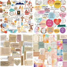 300 Inspirational Christian Stickers, Waterproof Bible Verse Jesus Stickers for