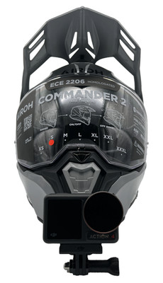 Airoh Commander 2 / 1  - Chin Mount- GoPro Action Cam Kinn Halterung mit M3 VHB