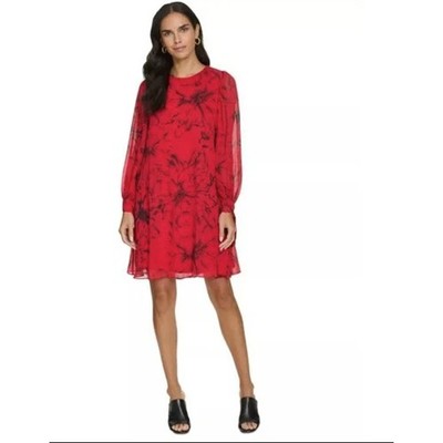 knee length dresses for ladies Long Sleeve Chiffon Gown by Cinderella Divine CD0192 – ABC Fashion main image 1