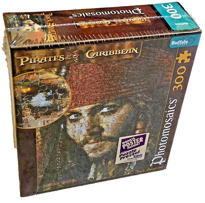 Pirates of the Caribbean Jack Sparrow Puzzle 300 Pcs + Poster Buffalo Games NEW