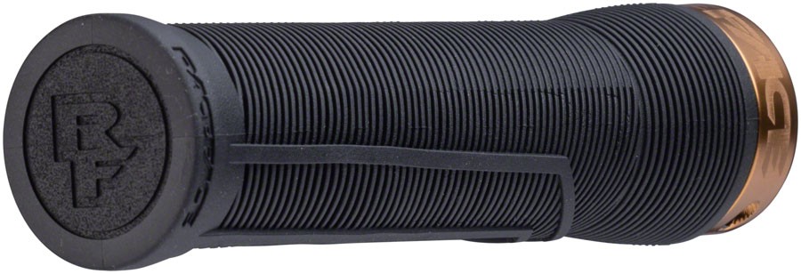RaceFace Chester Grips - Lock-On, Black/Kashmoney Gold, 34mm