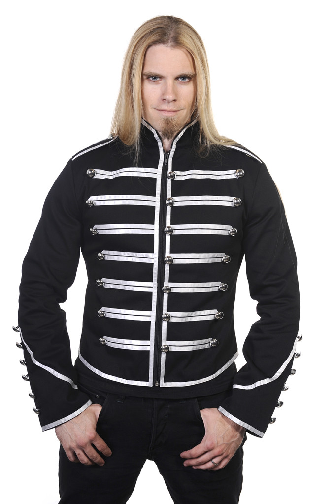 Silver Military Drummer Black Parade MCR Steampunk Emo Punk