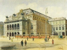Adolf Hitler : Vienna State Opera House : 1912 : Archival Quality Art Print