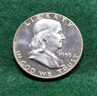 1955 Franklin Half Dollar Proof Cameo