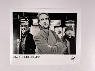 Mike And The Mechanics Photo Original Virgin Black And White Promo Circa 1990s