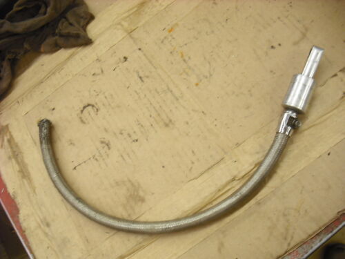 Harley Davidson custom crankcase breather element stainless hose chrome clamp - Photo 1 sur 2