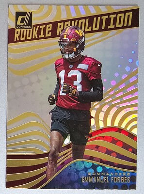 Emmanuel Forbes Rookie Revolution Holo 2023 Panini Donruss Football Card RC