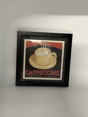 RARE Marco Fabiano   Capuccino Via Dante de Venezia  Framed Pic