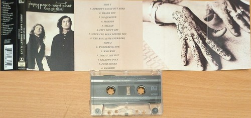 JIMMY PAGE & ROBERT PLANT no quarter UK CASSETTE FREE POST LED ZEPPELIN THE FIRM - Picture 3 of 3