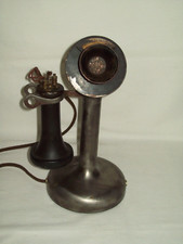 Early Dean Electric "COSMO" Antique Candle Stick Telephone ~ Displays Well !