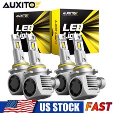 Auxito Led Headlight Bulbs Combo Kit 9005 9006 High Low Beam Super Bright 6000k