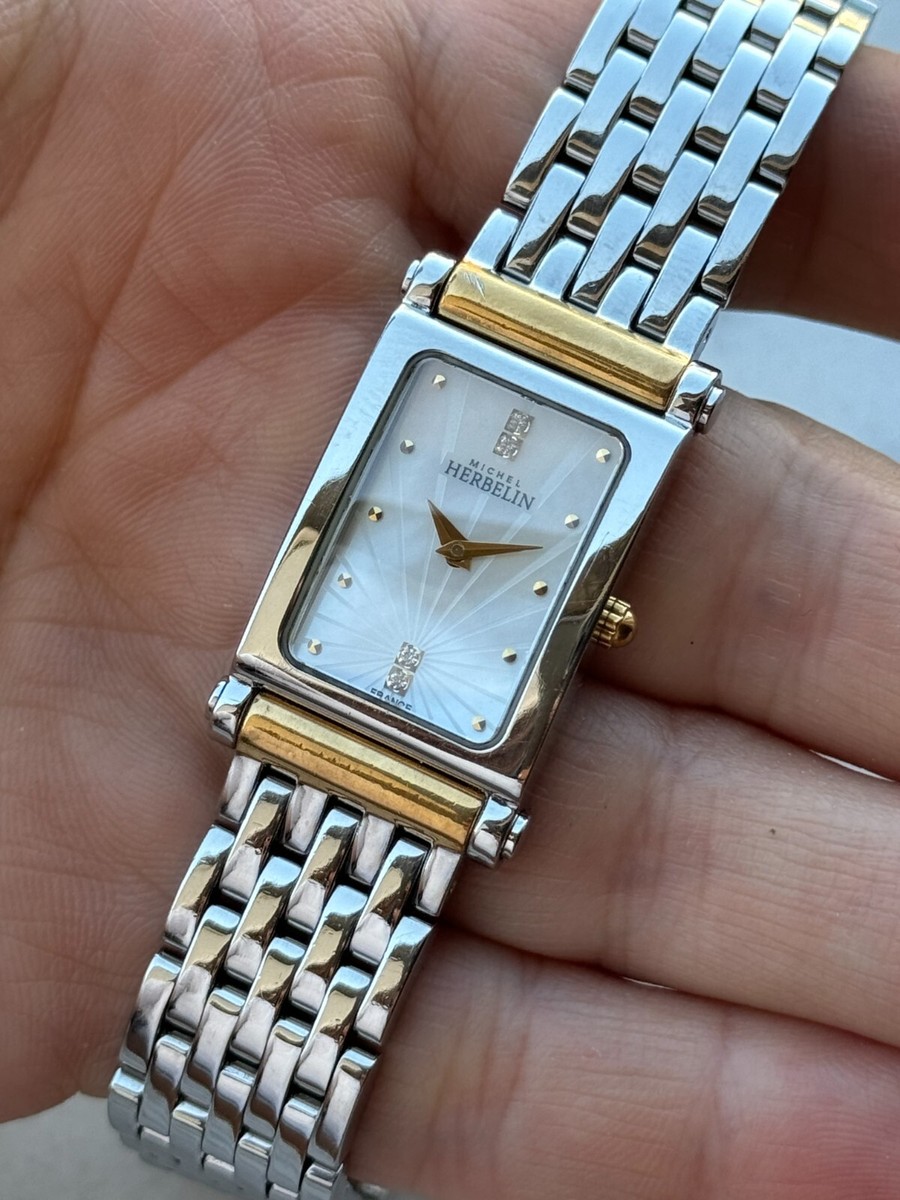 Michel Herbelin Antares Watch Dimonds & MOP Dial Lady Swiss Made