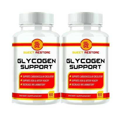 2-Pack Sweet Restore Glycogen Support to Regulate Blood Pressure - 120 Capsules