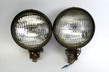 Pair Of Vintage Black Round General Electric Ge Mountable Steel Car Lights Parts Pair Of Vintage Black Round General Electric Ge Mountable Steel Car Lights Parts