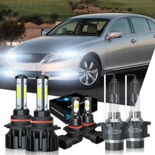 For Lexus Gs350 2007-2011 6x Hid Headlight Kit Hi-low Beam Led Fog Light Bulbs