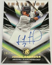 2023 Bowman Inception JORGE BARROSA Diamondbacks On Card Auto Autograph /399