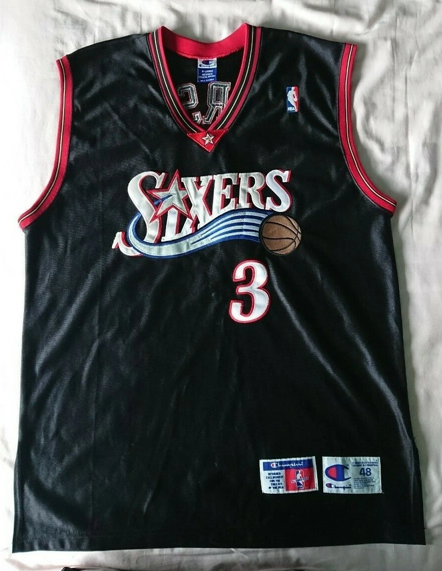 Allen Iverson/Marbury #3 Green/Black Champion Reversible Jersey 48