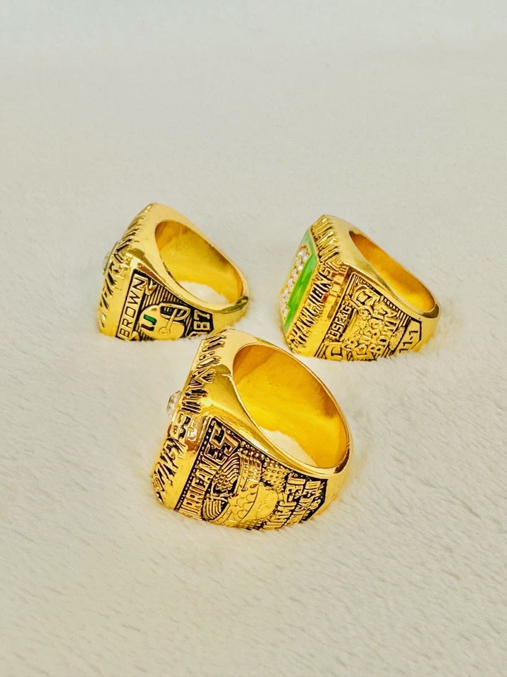 3 ШТ. Miami Hurricanes NCAA 18k GP чемпионское кольцо m, ДОСТАВКА США 1983/87/89 - Изображение 3 из 3