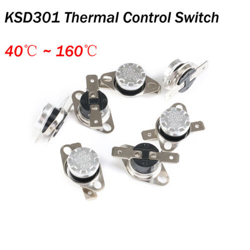 Thermoschalter Schließer/Öffner 40°~160°C 250V 10A Thermostat Temperature Switch