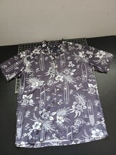 Jack O Neill Surf Woven Mens Size M Short Sleeve Button Up T Shirt Gray Floral